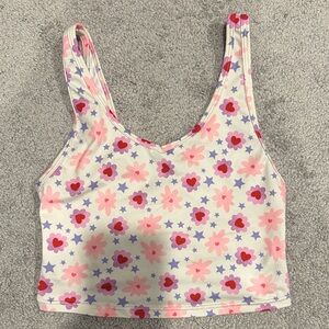 Fleo Floral and Star Print Crop Top